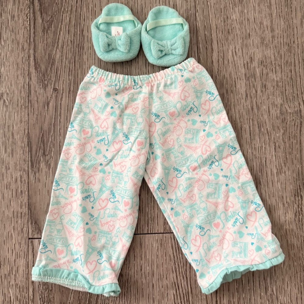 American Girl Doll GOTY 2015 Grace's Retired Pajama bottoms & Slippers